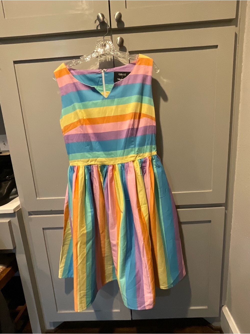 Collectif x ModCloth Candice candy stripes dress - Picture 2 of 4